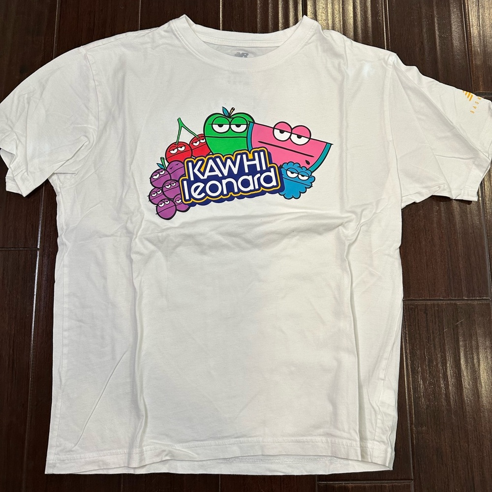 Kawhi Leonard New Balance Jolly Rancher White Graphic T-Shirt